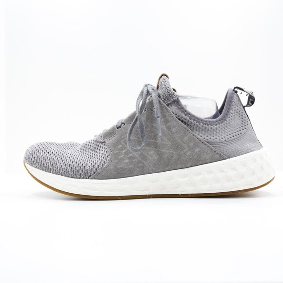 New Balance Fresh Foam Cruz V1 Gray Knit & Leather Running Shoes - Men's 11 D - Picture 1 of 7